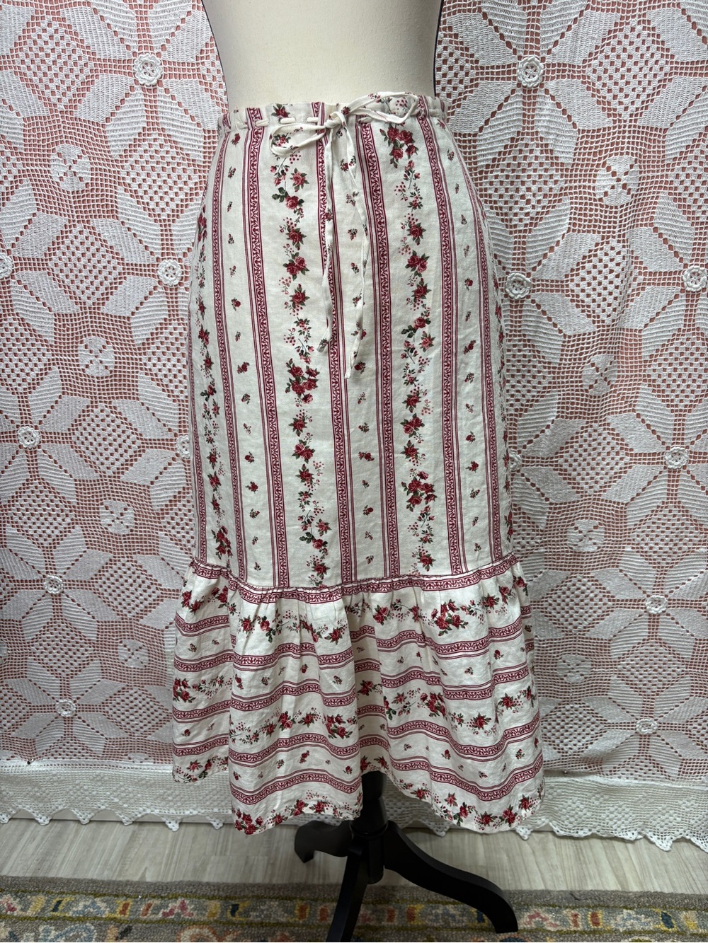 Joie Linen Blend Floral Maxi Skirt XS | Cottagecore Prairie - Picture 6 of 11